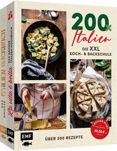 200 x Italien &ndash; Die XXL Koch- und Backschule - Svenja Mattner-Shahi, Britta Welzer, Andrea Menichelli