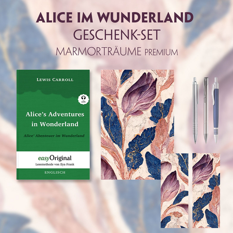 Alice im Wunderland Geschenkset (Softcover + Audio-Online) + Marmortr&auml;ume Premium - Lewis Carroll
