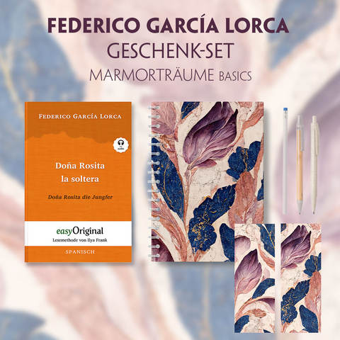 Do&ntilde;a Rosita la soltera Geschenkset (Buch mit Audio-Online) + Marmortr&auml;ume Basics - Federico Garc&iacute;a Lorca