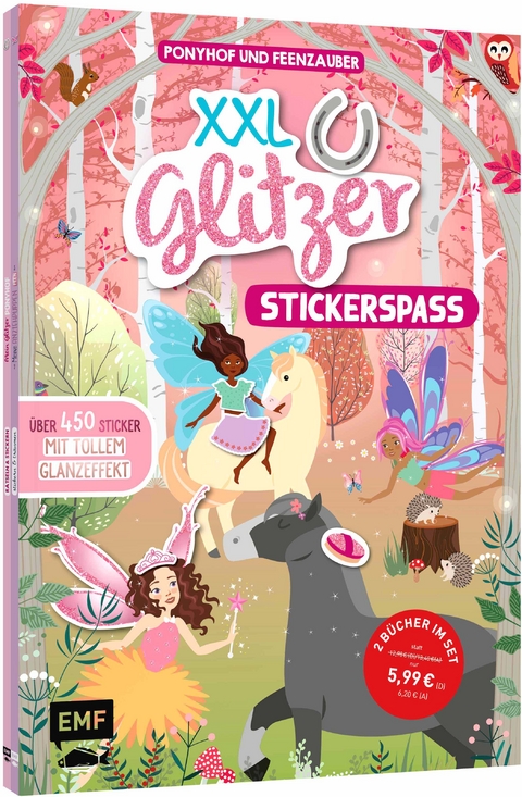 XXL Glitzer-Sticker-Spa&szlig; &ndash; Ponyhof und Feenzauber