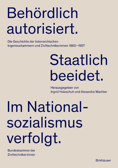 Beh&ouml;rdlich autorisiert. Staatlich beeidet. Im Nationalsozialismus verfolgt. - 