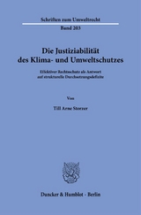Die Justiziabilit&auml;t des Klima- und Umweltschutzes. - Till Arne Storzer