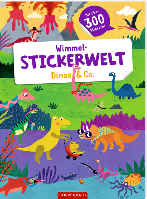 Wimmel-Stickerwelt &ndash; Dinos & Co.