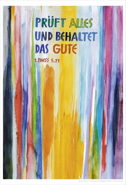 Jahreslosung Felger 2025, Kunstdruck 63 x 92 cm - Andreas Felger