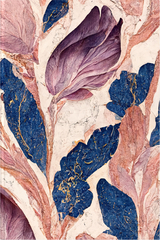 Marmortr&auml;ume - Premium Hardcover-Notizbuch A5 Soft Touch, liniert. Violett-blaue Marmorillusion mit schimmernden goldenen Details