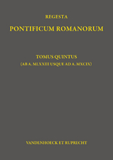 Regesta Pontificum Romanorum - Philipp Jaff&eacute;