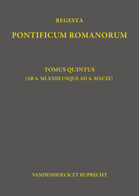 Regesta Pontificum Romanorum - Philipp Jaff&eacute;