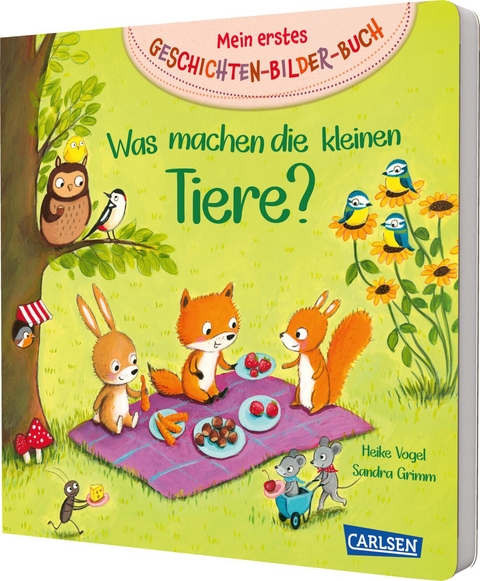 Mein erstes Geschichten-Bilder-Buch: Was machen die kleinen Tiere? - Sandra Grimm