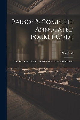 Parson's Complete Annotated Pocket Code - New York