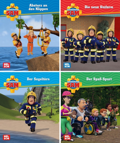 Nelson Mini-B&uuml;cher: Feuerwehrmann Sam 21-24 (Einzel/WWS)
