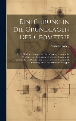 Einführung in Die Grundlagen Der Geometrie