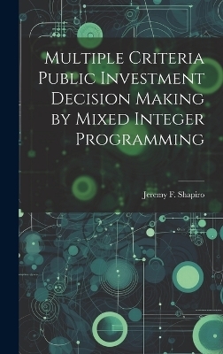 Multiple Criteria Public Investment Decision Making by Mixed Integer Programming - Jeremy F Shapiro