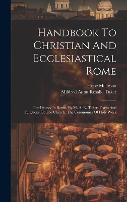 Handbook To Christian And Ecclesiastical Rome