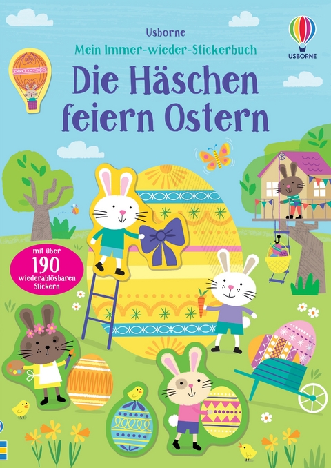 Mein Immer-wieder-Stickerbuch: Die H&auml;schen feiern Ostern
