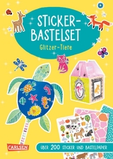 Bastelset für Kinder: Sticker-Bastelset: Glitzer-Tiere - Anton Poitier