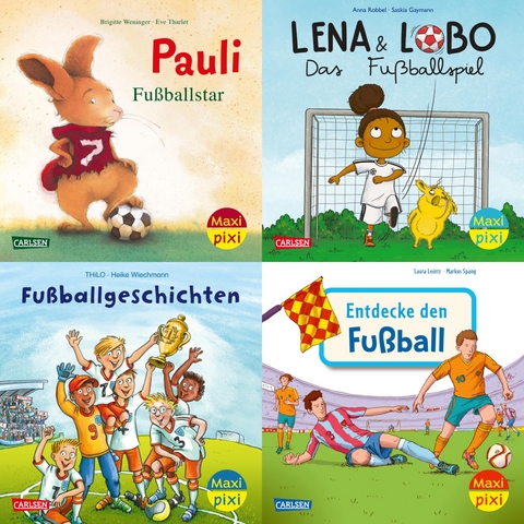 Maxi-Pixi-4er-Set 112: Fu&szlig;ballspa&szlig; (4x1 Exemplar) -  diverse