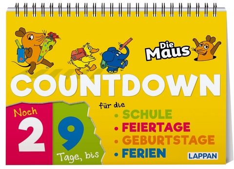 Countdown f&uuml;r die Schule mit der Maus