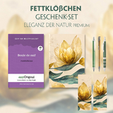 Fettkl&ouml;&szlig;chen Geschenkset (mit Audio-Online) + Eleganz der Natur Schreibset Premium - Guy de Maupassant
