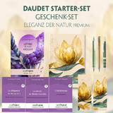 Alphonse Daudet Starter-Paket Geschenkset - 4 B&uuml;cher (mit Audio-Online) + Eleganz der Natur Schreibset Premium - Alphonse Daudet