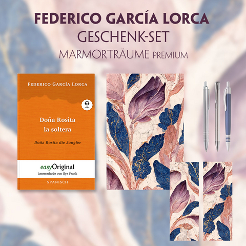 Do&ntilde;a Rosita la soltera Geschenkset (Buch mit Audio-Online) + Marmortr&auml;ume Premium - Federico Garc&iacute;a Lorca
