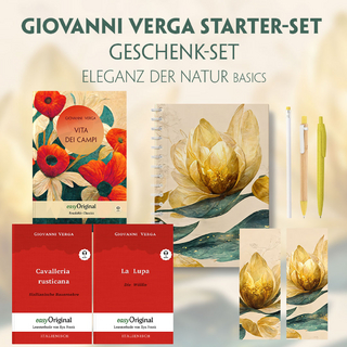 Vita dei campi Starter-Paket Geschenkset - 3 Bücher (mit Audio-Online) + Eleganz der Natur Schreibset Basics