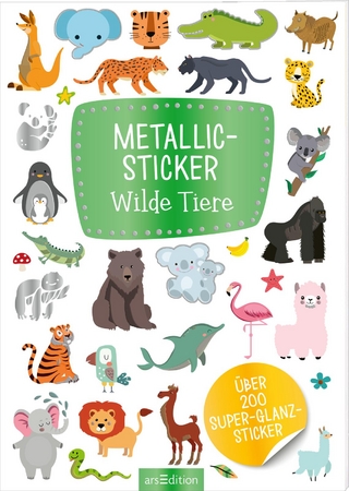 Metallic-Sticker – Wilde Tiere - 