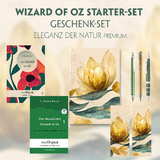 The Wonderful Wizard of Oz Starter-Paket Geschenkset 2 B&uuml;cher (mit Audio-Online) + Eleganz der Natur Schreibset Premium - L. Frank Baum