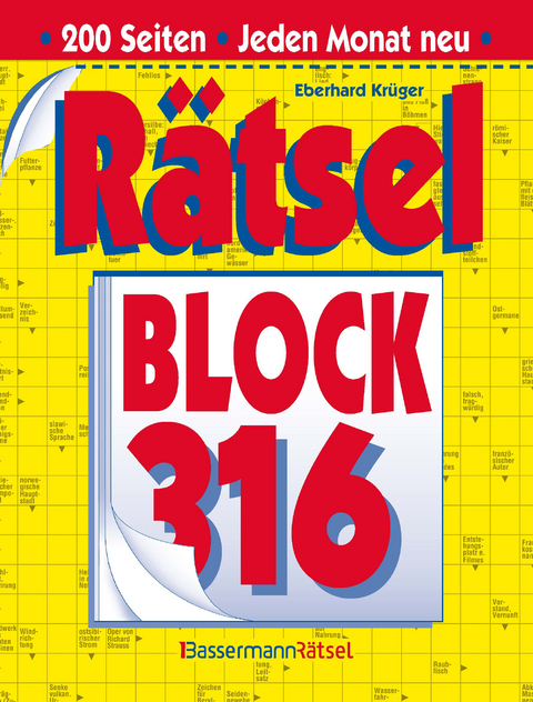 R&auml;tselblock 316 (5 Exemplare &agrave; 2,99 &euro;) - Eberhard Kr&uuml;ger