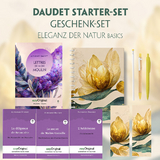 Alphonse Daudet Starter-Paket Geschenkset - 4 B&uuml;cher (mit Audio-Online) + Eleganz der Natur Schreibset Basics - Alphonse Daudet