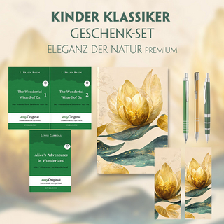 Kinder Klassiker Geschenkset - 3 Bücher (mit Audio-Online) + Eleganz der Natur Schreibset Premium