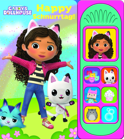 Gabby's Dollhouse - Happy Schnurrtag! - Soundbuch - Pappbilderbuch mit 7 Ger&auml;uschen