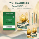 Ein Weihnachtslied Geschenkset (Hardcover + Audio-Online) + Eleganz der Natur Schreibset Premium - Charles Dickens