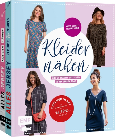 Kleider n&auml;hen &ndash; &Uuml;ber 25 Modelle aus Jersey in den Gr&ouml;&szlig;en 34&ndash;46 - Sabrina Kerscher, Carolin Hofmann