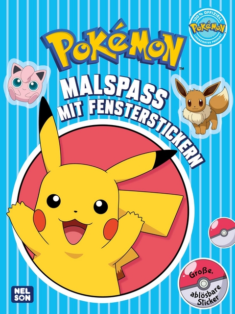 Pok&eacute;mon Activity-Buch: Malspa&szlig; mit Fensterstickern