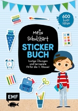 Das Stickerbuch zum Schulstart (blau) - 