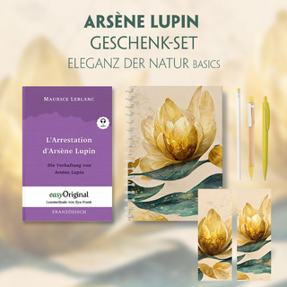 Die Verhaftung von d’Arsène Lupin - Geschenkset (Buch + Audio-Online) + Eleganz der Natur Schreibset Premium