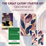 The Great Gatsby Starter-Paket Geschenkset 2 B&uuml;cher (mit Audio-Online) + Marmortr&auml;ume Schreibset Basics - F. Scott Fitzgerald