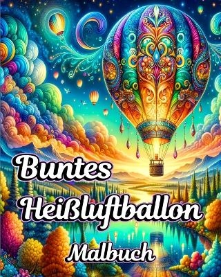 Buntes Heißluftballon Malbuch