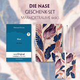 Die Nase Geschenkset (Buch mit Audio-Online) + Marmortr&auml;ume Schreibset Basics - Nikolai Wassiljewitsch Gogol