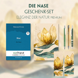 Die Nase Geschenkset (Buch mit Audio-Online) + Eleganz der Natur Schreibset Premium - Nikolai Wassiljewitsch Gogol