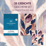33 russische Gedichte Geschenkset (Buch mit Audio-Online) + Marmortr&auml;ume Schreibset Basics - Ilya Frank