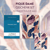 Pique Dame Geschenkset (Buch mit Audio-Online) + Marmortr&auml;ume Schreibset Basics - Alexander Puschkin