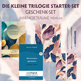 Die Kleine Trilogie Starter-Paket Geschenkset - 2 B&uuml;cher (mit Audio-Online) + Marmortr&auml;ume Schreibset Premium - Anton Pawlowitsch Tschechow