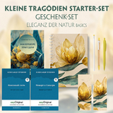 Kleine Trag&ouml;dien Starter-Paket Geschenkset - 3 B&uuml;cher (mit Audio-Online) + Eleganz der Natur Schreibset Basics - Alexander Puschkin