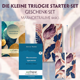 Die Kleine Trilogie Starter-Paket Geschenkset - 2 B&uuml;cher (mit Audio-Online) + Marmortr&auml;ume Schreibset Basics - Anton Pawlowitsch Tschechow