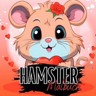 Malbuch Tiere / Hamster Malbuch