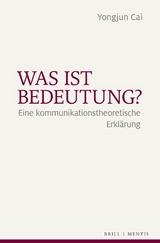 Was ist Bedeutung? - Yongjun Cai