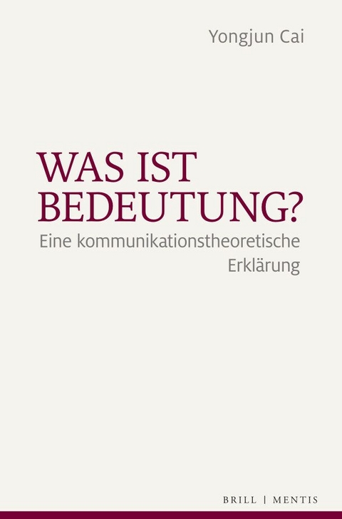 Was ist Bedeutung? - Yongjun Cai