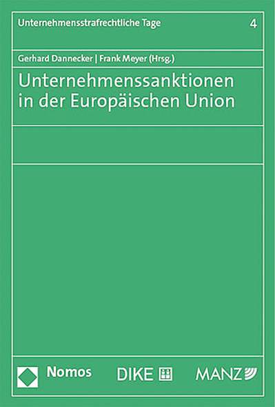Unternehmenssanktionen in der Europ&auml;ischen Union - 