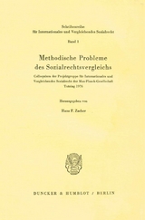Methodische Probleme des Sozialrechtsvergleichs. - 